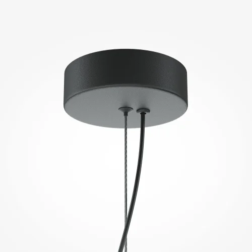 Светильник подвесной LED Flat MOD296PL-L40BC3K Maytoni коричневый на 1 лампу, основание чёрное в стиле хай-тек современный кольца фото 5