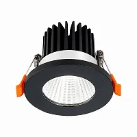 Светильник точечный LED St704 ST704.438.10 ST-Luce чёрный 1 лампа, основание чёрное в стиле современный хай-тек 