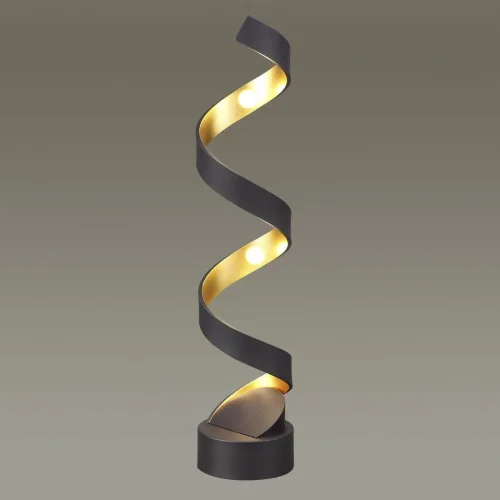 Настольная Лампа светодиодная Spira 3832/12TL Odeon Light золотая чёрная на 1 лампу, основание золотое чёрное металл в стиле современный фото 2 Настольная Лампа светодиодная Spira 3832/12TL Odeon Light золотая чёрная на 1 лампу, основание золотое чёрное металл в стиле современный фото 2