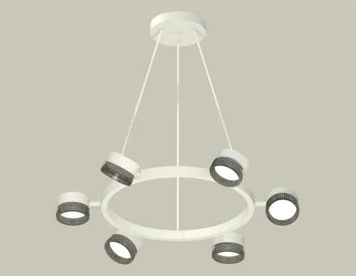 Светильник подвесной XB9191250 Ambrella light белый 6 ламп, основание белое в стиле хай-тек современный 
