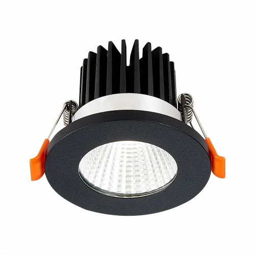 Светильник точечный LED St704 ST704.438.10 ST-Luce чёрный 1 лампа, основание чёрное в стиле хай-тек современный 