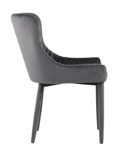 Стул Ститч NEW, велюр серый (ножки вельвет) УТ000034559 Stool Group, серый/велюр, ножки/металл/серый, размеры - ****530*635 фото 5