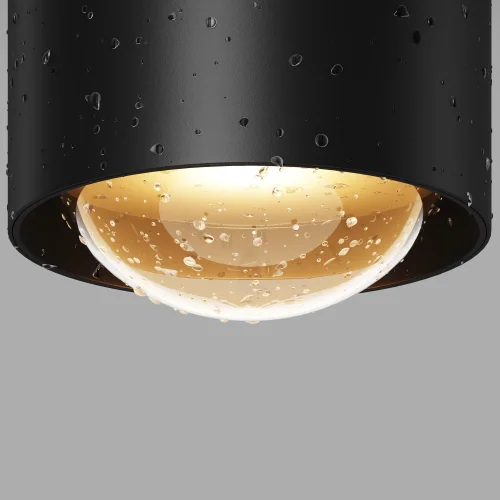 Накладной светильник LED уличный Lumina O498CL-L15B3K Maytoni уличный IP65 чёрный на 1 лампу, плафон чёрный в стиле современный хай-тек LED фото 6