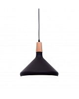 Светильник подвесной Bafido  LDP 7754-B BK+WT Lumina Deco чёрный 1 лампа, основание чёрное в стиле современный минимализм 