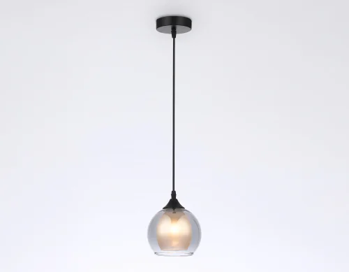 Светильник подвесной TR3539 Ambrella light серый чёрный 1 лампа, основание чёрное в стиле современный  фото 2