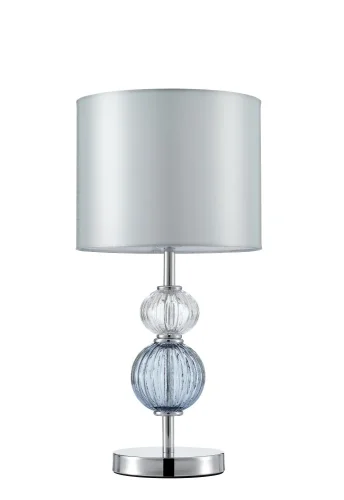 Настольная лампа Brumi V11878-1T Moderli серая на 1 лампу, основание хром стекло металл в стиле классический современный 