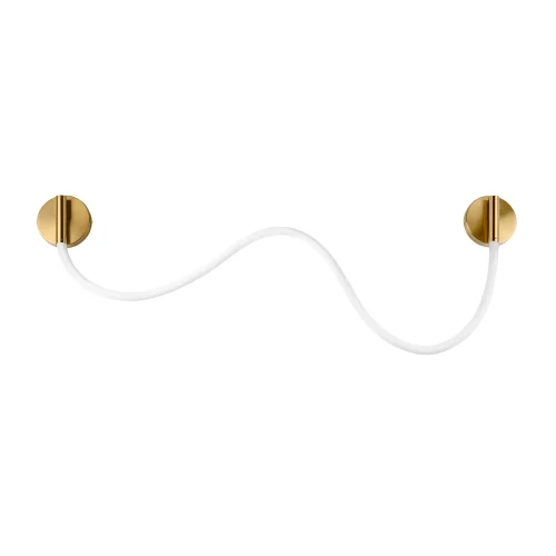 Бра LED Thread 10388W Brass LOFT IT белый на 1 лампу, основание бронзовое в стиле современный хай-тек минимализм гибкий неон фото 4
