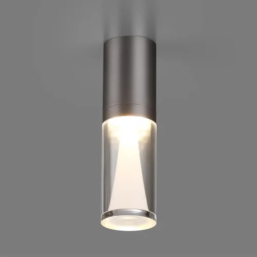 Светильник накладной Defance 7143/4CL Odeon Light прозрачный на 1 лампу, основание серое чёрное в стиле классический современный фото 4 Светильник накладной Defance 7143/4CL Odeon Light прозрачный на 1 лампу, основание серое чёрное в стиле классический современный фото 4