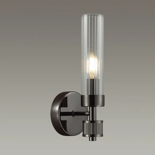 Бра Kamilla 5275/1W Lumion прозрачный на 1 лампа, основание чёрное в стиле классический  фото 3