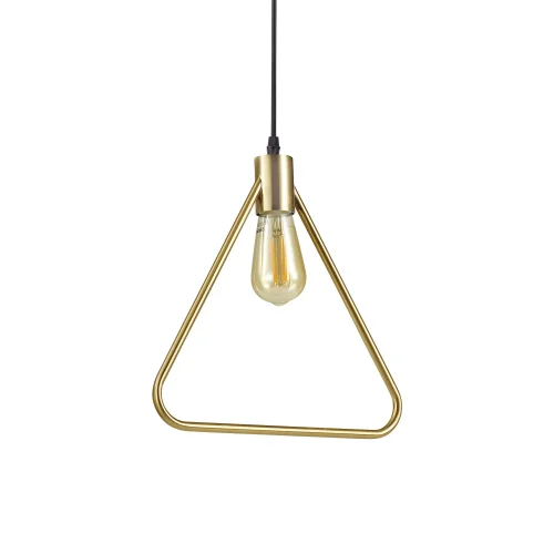 Светильник подвесной ABC SP1 TRIANGLE Ideal Lux без плафона латунь 1 лампа, основание латунь в стиле современный минимализм 