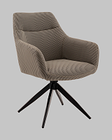 Стул обеденный Enid, серо-зеленый, ткань Sonic УТ000040781 Stool Group, зелёный/текстиль, ножки/металл/чёрный, размеры - *860****