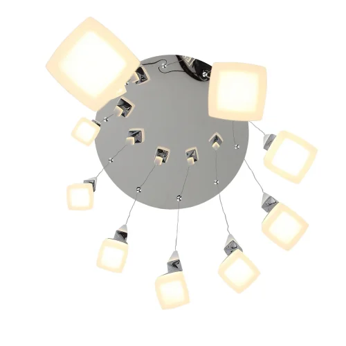 Люстра каскадная LED Bochie SL405.103.10 ST-Luce белая на 10 ламп, основание хром в стиле современный  фото 4