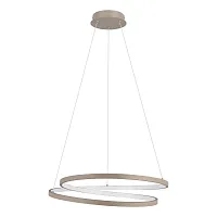 Светильник подвесной LED Ruotale 901139 Eglo бежевый на 1 лампу, основание бежевое в стиле хай-тек современный кольца