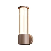 Настенный светильник LED уличный Lit O593WL-L8BR3K Maytoni уличный IP54 коричневый на 1 лампу, плафон прозрачный в стиле современный хай-тек LED