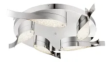 Светильник потолочный LED DOREMIX 56130-40D Globo белый хром на 1 лампу, основание хром в стиле минимализм хай-тек 