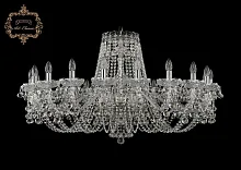 Люстра подвесная хрустальная 11.26.20.400.Cr.B Bohemia Art Classic прозрачная на 20 ламп, основание хром в стиле классический 