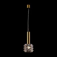 Светильник подвесной Rock Me MOD027PL-01BS Maytoni янтарный 1 лампа, основание латунь в стиле современный 