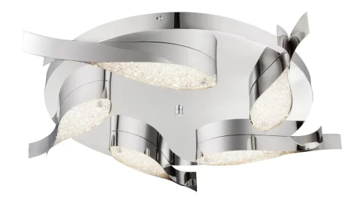 Светильник потолочный LED DOREMIX 56130-40D Globo белый хром на 1 лампу, основание хром в стиле минимализм хай-тек 