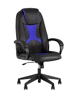 Кресло игровое TopChairs ST-CYBER 8 черный/синий эко.кожа крестовина пластик УТ000035042 Stool Group, синий/экокожа, ножки/металл/чёрный, размеры - ****655*770