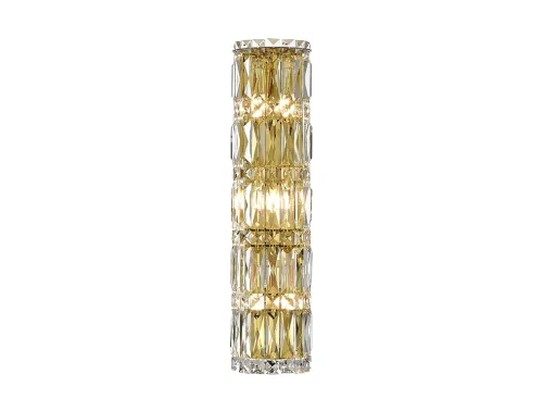 Бра 8456/A gold Newport прозрачный на 6 ламп, основание золотое в стиле классический 
