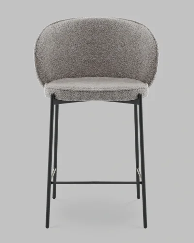 Стул полубарный Тисдейл букле серый УТ000041695 Stool Group, серый/букле, ножки/металл/чёрный, размеры - ***** фото 7