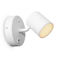 Бра с выключателем LED PointFive FR10006CW-L6W Freya белый 1 лампа, основание белое в стиле хай-тек современный 