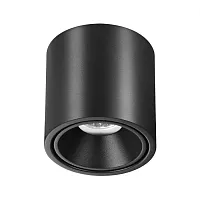 Светильник накладной LED Redo 6619/10CL Odeon Light чёрный 1 лампа, основание чёрное в стиле хай-тек круглый