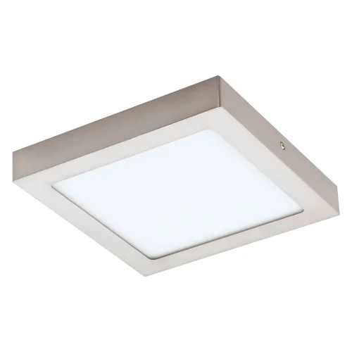 Светильник накладной LED FUEVA-C 96679 Eglo белый на 1 лампу, основание матовое никель в стиле современный квадратный