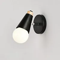 Бра DEER B Black 204235-26 ImperiumLoft чёрный 1 лампа, основание чёрное в стиле современный 
