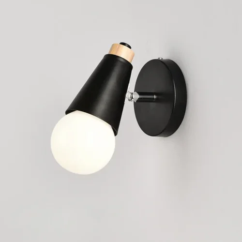 Бра DEER B Black 204235-26 ImperiumLoft чёрный на 1 лампу, основание чёрное в стиле современный 