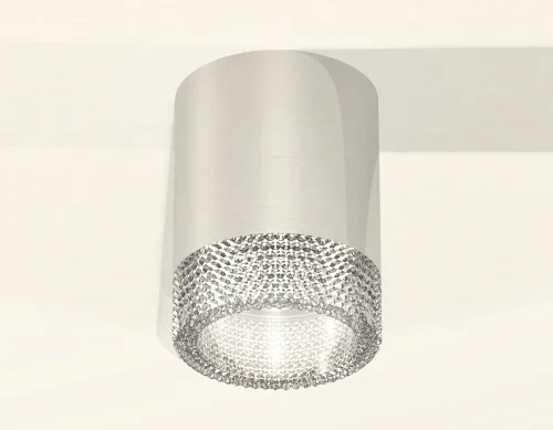 Светильник накладной Techno spot XS6305010 Ambrella light серебряный 1 лампа, основание серебряное в стиле современный круглый фото 2