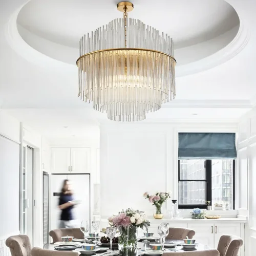 Люстра подвесная NOCTURNE D70 168486-26 ImperiumLoft прозрачная на 6 ламп, основание золотое в стиле современный фото 13 Люстра подвесная NOCTURNE D70 168486-26 ImperiumLoft прозрачная на 6 ламп, основание золотое в стиле современный фото 13