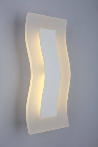 Бра LED Banbury OML-42601-01 Omnilux белый на 1 лампа, основание белое в стиле хай-тек  фото 2