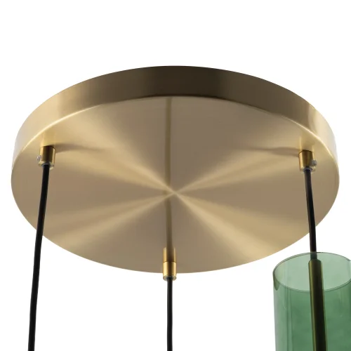 Светильник подвесной Tendy CL244031 Citilux разноцветный прозрачный на 3 лампы, основание латунь в стиле классический современный каскад фото 4