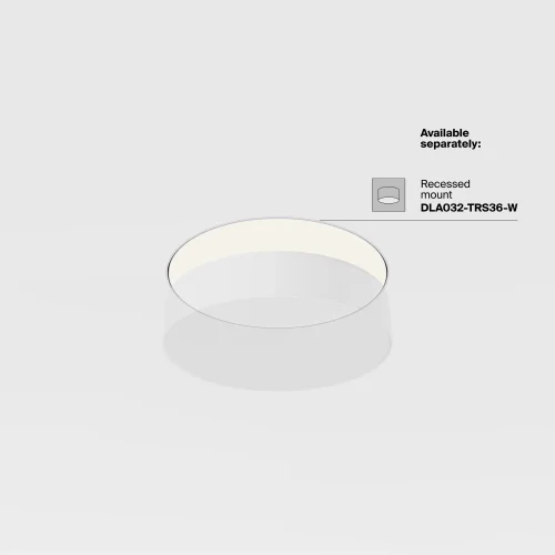 Светильник потолочный LED Zon C032CL-36W3K-RD-MG Maytoni белый на 1 лампу, основание матовое золото в стиле современный круглый тарелка фото 6