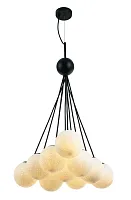 Светильник подвесной Marisa 2099/01/10P Stilfort белый 10 ламп, основание чёрное в стиле современный шар