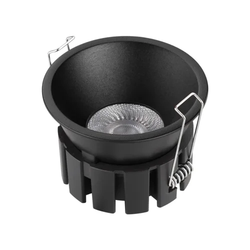 Светильник точечный Solis 359858 Novotech чёрный на 1 лампу, основание чёрное в стиле хай-тек круглый фото 7