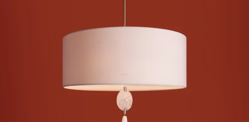 Люстра на штанге Agate FR2052PL-05N Freya серая на 5 ламп, основание никель в стиле классический прованс фото 3