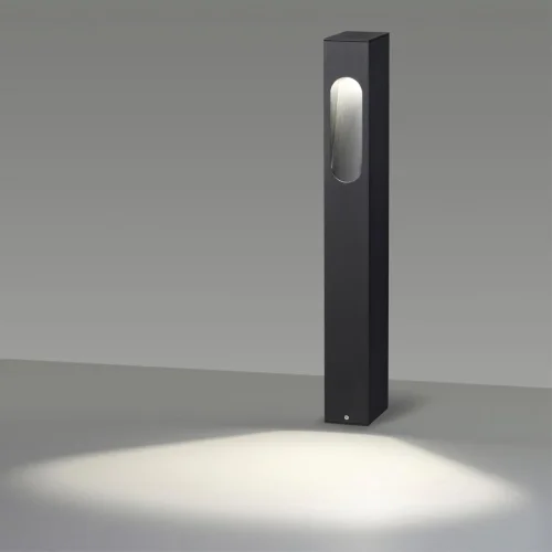 Парковый светильник LED Gala 6658/10GL Odeon Light уличный IP65 чёрный на 1 лампу, плафон чёрный в стиле хай-тек LED фото 3