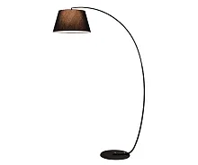 Торшер Лоренс 07190 Kink Light изогнутый чёрный 1 лампа, основание чёрное в стиле 10086 лофт
