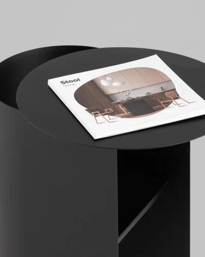 Журнальный столик Floire, металл, черный УТ000041880 Stool Group столешница из фото 3