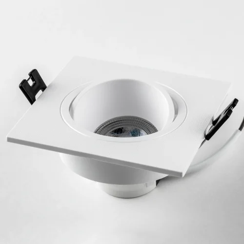 Светильник точечный Singo 012616 Lightstar белый на 1 лампу, основание белое в стиле современный квадратный фото 4 Светильник точечный Singo 012616 Lightstar белый на 1 лампу, основание белое в стиле современный квадратный фото 4