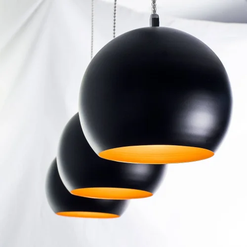 Светильник подвесной Оми CL945135 Citilux чёрный 3 лампы, основание чёрное в стиле модерн шар фото 5