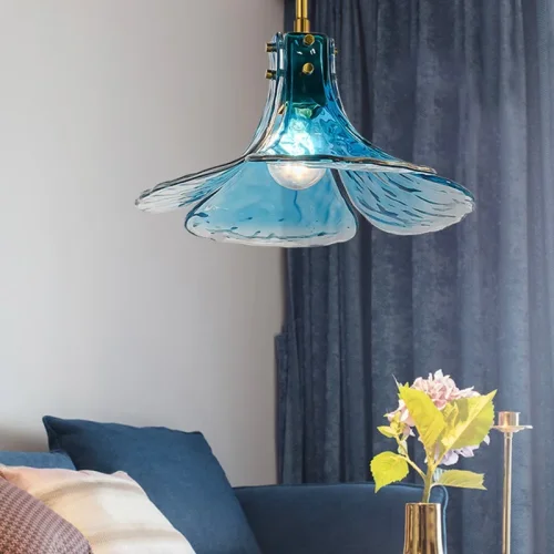 Светильник подвесной FLEUR 140696-26 ImperiumLoft прозрачный на 1 лампу, основание золотое в стиле современный фото 9