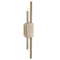 Бра LED Travertino 7034/10WL Odeon Light бронзовый бежевый на 1 лампу, основание бронзовое бежевое в стиле хай-тек 