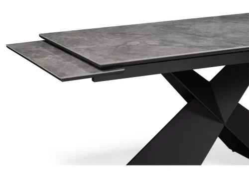 Керамический стол Хасселвуд 160(220)х90х77 baolai / черный 561475 Woodville столешница серая из керамика фото 5