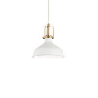 Светильник подвесной ERIS-1 SP1 BIANCO Ideal Lux белый 1 лампа, основание белое в стиле модерн 