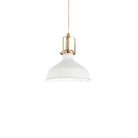 Светильник подвесной ERIS-1 SP1 BIANCO Ideal Lux белый на 1 лампу, основание белое в стиле современный 