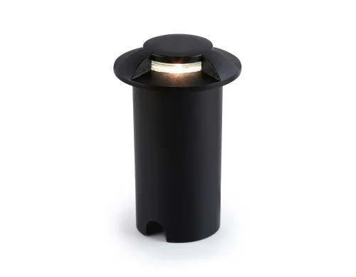 Встраиваемый светильник LED ST6525 Ambrella light уличный IP67 чёрный 1 лампа, плафон чёрный в стиле хай-тек современный LED