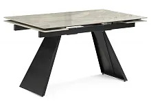 Керамический стол Хорсборо 140(200)х80х79 dyna fantasico grey / черный 588009 Woodville столешница бежевая из керамика